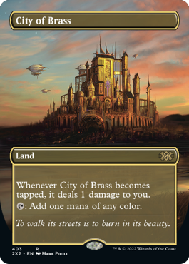 [403]【EN】【FOIL】■ボーダーレス■真鍮の都/City of Brass【2X2】[R][土地]