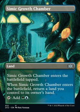 [412]【EN】【FOIL】■ボーダーレス■シミックの成長室/Simic Growth Chamber【2X2】[U][土地]