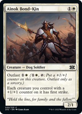 [005]【EN】アイノクの盟族/Ainok Bond-Kin【2X2】[C][白]