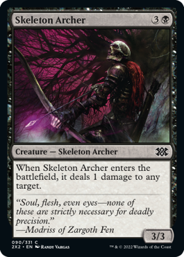 [090]【EN】骸骨射手/Skeleton Archer【2X2】[C][黒]