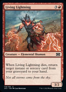 [118]【EN】生ける稲妻/Living Lightning【2X2】[C][赤]