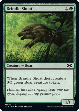 [139]【EN】斑の子猪/Brindle Shoat【2X2】[C][緑]