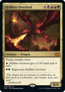 [225]【EN】ヘルカイトの首領/Hellkite Overlord【2X2】[M][多色]