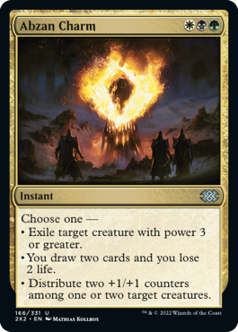 [166]【EN】アブザンの魔除け/Abzan Charm【2X2】[U][多色]