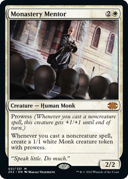 [021]【EN】【FOIL】僧院の導師/Monastery Mentor【2X2】[M][白]