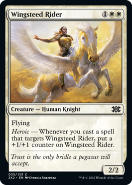 [035]【EN】【FOIL】天馬の乗り手/Wingsteed Rider【2X2】[C][白]