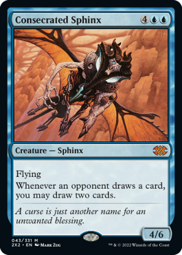 [043]【EN】【FOIL】聖別されたスフィンクス/Consecrated Sphinx【2X2】[M][青]