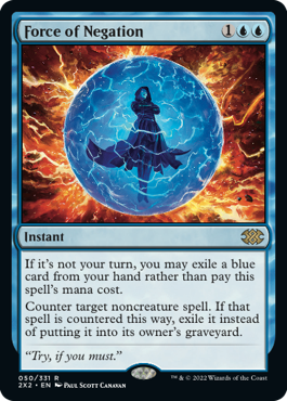 [050]【EN】【FOIL】否定の力/Force of Negation【2X2】[R][青]