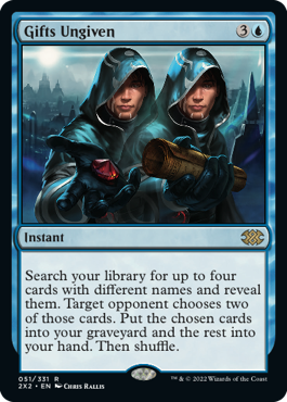[051]【EN】【FOIL】けちな贈り物/Gifts Ungiven【2X2】[R][青]