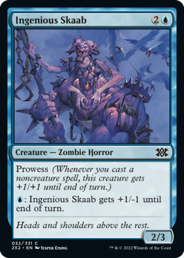 [052]【EN】【FOIL】巧妙なスカーブ/Ingenious Skaab【2X2】[C][青]