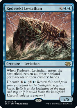 [055]【EN】【FOIL】ケデレクトのリバイアサン/Kederekt Leviathan【2X2】[R][青]