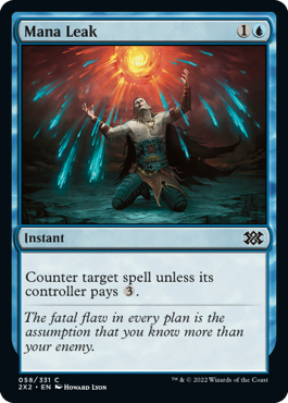 [058]【EN】【FOIL】マナ漏出/Mana Leak【2X2】[C][青]