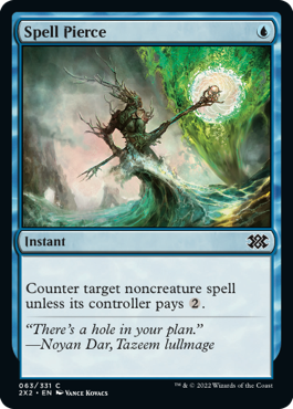 [063]【EN】【FOIL】呪文貫き/Spell Pierce【2X2】[C][青]