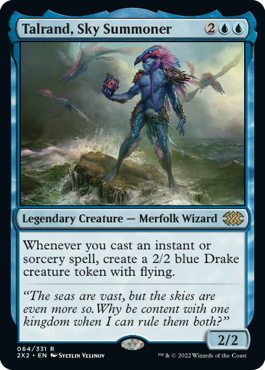 [064]【EN】【FOIL】空召喚士ターランド/Talrand, Sky Summoner【2X2】[R][青]