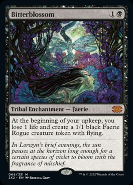 [069]【EN】【FOIL】苦花/Bitterblossom【2X2】[M][黒]