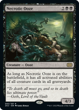 [083]【EN】【FOIL】壊死のウーズ/Necrotic Ooze【2X2】[R][黒]
