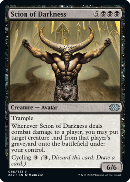 [086]【EN】【FOIL】闇の末裔/Scion of Darkness【2X2】[U][黒]