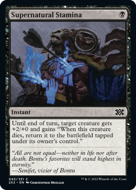 [093]【EN】【FOIL】超常的耐久力/Supernatural Stamina【2X2】[C][黒]