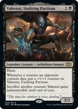 [099]【EN】【FOIL】不死の援護者、ヤヘンニ/Yahenni, Undying Partisan【2X2】[R][黒]