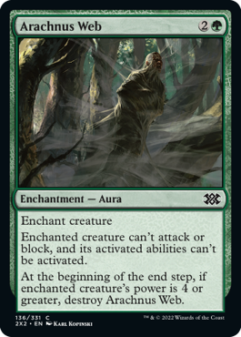[136]【EN】【FOIL】アラクナスの蜘蛛の巣/Arachnus Web【2X2】[C][緑]
