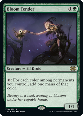 [138]【EN】【FOIL】花を手入れする者/Bloom Tender【2X2】[R][緑]