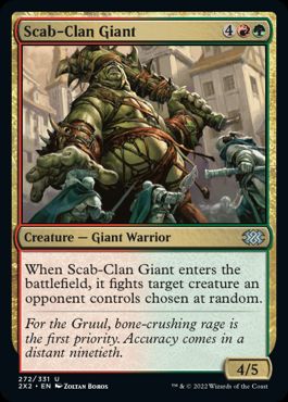 [272]【EN】【FOIL】瘡蓋族の巨人/Scab-Clan Giant【2X2】[U][多色]