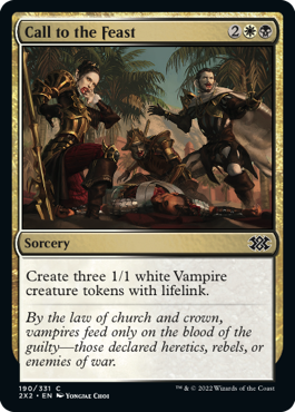 [190]【EN】【FOIL】饗宴への召集/Call to the Feast【2X2】[C][多色]