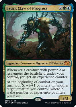 [211]【EN】【FOIL】進化の爪、エズーリ/Ezuri, Claw of Progress【2X2】[M][多色]