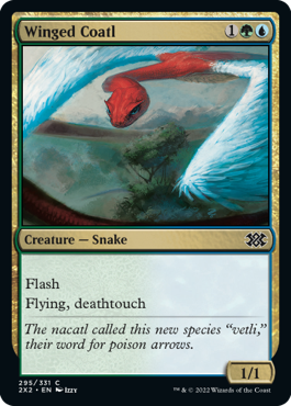 [295]【EN】【FOIL】翼のコアトル/Winged Coatl【2X2】[C][多色]