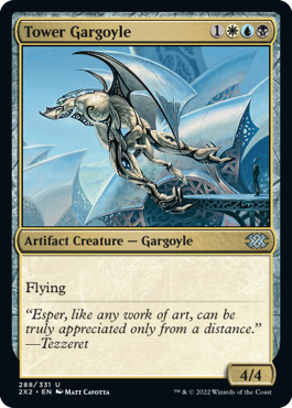 [288]【EN】【FOIL】塔のガーゴイル/Tower Gargoyle【2X2】[U][多色]