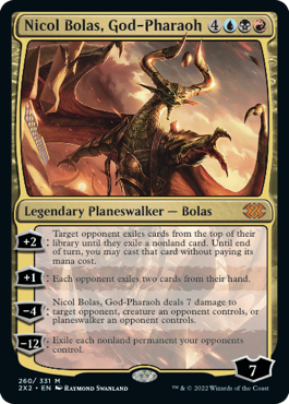 [260]【EN】【FOIL】王神、ニコル・ボーラス/Nicol Bolas, God-Pharaoh【2X2】[M][多色]