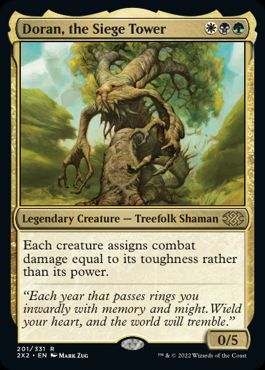 [201]【EN】【FOIL】包囲の塔、ドラン/Doran, the Siege Tower【2X2】[R][多色]