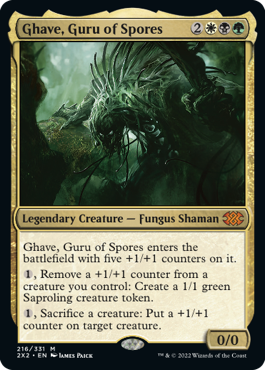 [216]【EN】【FOIL】胞子の教祖、ゲイヴ/Ghave, Guru of Spores【2X2】[M][多色]