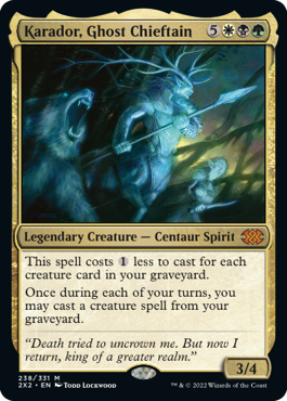 [238]【EN】【FOIL】幽霊の酋長、カラドール/Karador, Ghost Chieftain【2X2】[M][多色]