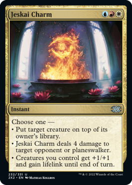[232]【EN】【FOIL】ジェスカイの魔除け/Jeskai Charm【2X2】[U][多色]
