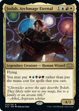 [233]【EN】【FOIL】永遠の大魔道師、ジョダー/Jodah, Archmage Eternal【2X2】[R][多色]