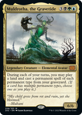 [258]【EN】【FOIL】墓場波、ムルドローサ/Muldrotha, the Gravetide【2X2】[M][多色]