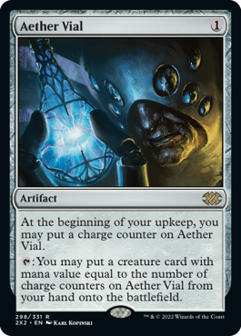[298]【EN】【FOIL】霊気の薬瓶/Aether Vial【2X2】[R][茶]