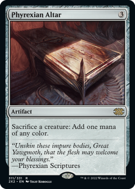 [311]【EN】【FOIL】ファイレクシアの供犠台/Phyrexian Altar【2X2】[R][茶]