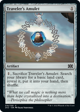 [316]【EN】【FOIL】旅行者の護符/Traveler's Amulet【2X2】[C][茶]