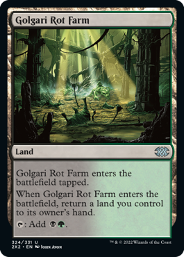 [324]【EN】【FOIL】ゴルガリの腐敗農場/Golgari Rot Farm【2X2】[U][土地]