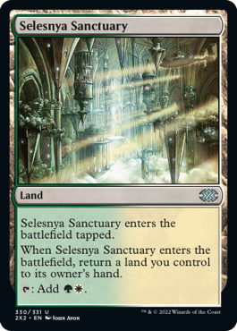[330]【EN】【FOIL】セレズニアの聖域/Selesnya Sanctuary【2X2】[U][土地]