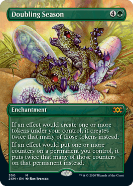 [350]【EN】【FOIL】■ボーダーレス■倍増の季節/Doubling Season【2XM】[M][緑]