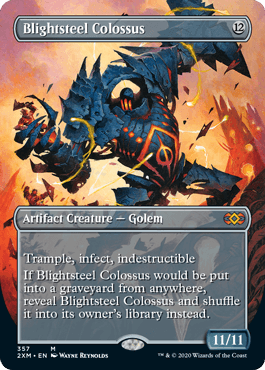 [357]【EN】【FOIL】■ボーダーレス■荒廃鋼の巨像/Blightsteel Colossus【2XM】[M][茶]