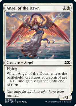 [004]【EN】【FOIL】暁の天使/Angel of the Dawn【2XM】[C][白]