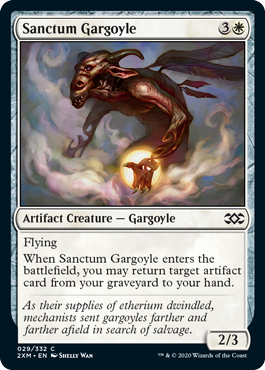 [029]【EN】【FOIL】聖域のガーゴイル/Sanctum Gargoyle【2XM】[C][白]