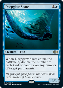 [048]【EN】【FOIL】深輝エイ/Deepglow Skate【2XM】[R][青]