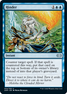 [054]【EN】【FOIL】邪魔/Hinder【2XM】[U][青]