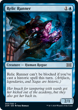 [063]【EN】【FOIL】秘宝を追う者/Relic Runner【2XM】[C][青]