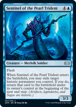 [067]【EN】【FOIL】真珠三叉矛の歩哨/Sentinel of the Pearl Trident【2XM】[U][青]